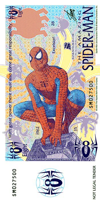 Spiderman Naples Banknote