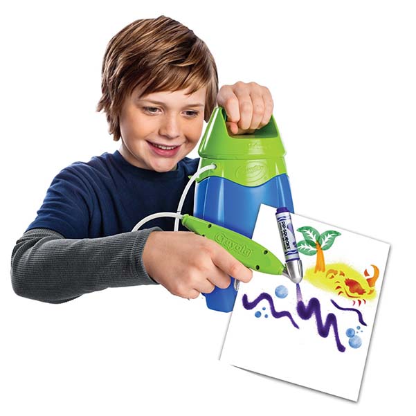 Kid-powered Marker Air Brush from Crayola