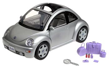 Barbie Volkswagen New Beetle - Silver, Green, Different Volkswagon Beatle Colors