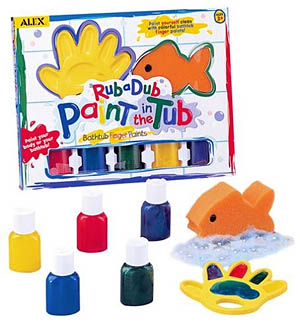 Bathtub Fingerpainting Kit with Bath Tub Finger Paint