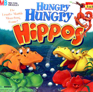 Hungry Hungry Hippos Marbles Game