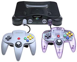 Nintendo 64 Console with Two Controllers: Atomic Purple