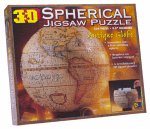Spherical 3D Jigsaw Puzzle Globe