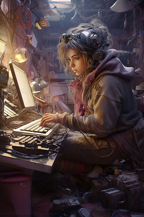 Woman Computer Gamer